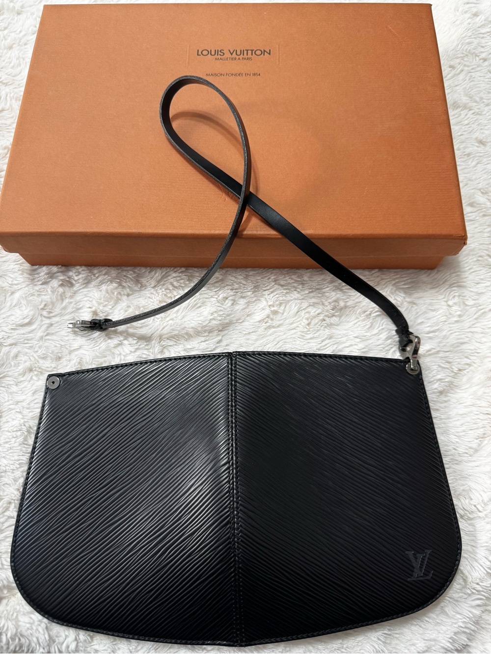 Vintage Louis Vuitton Black Epi Leather Mini Shoulder Bag